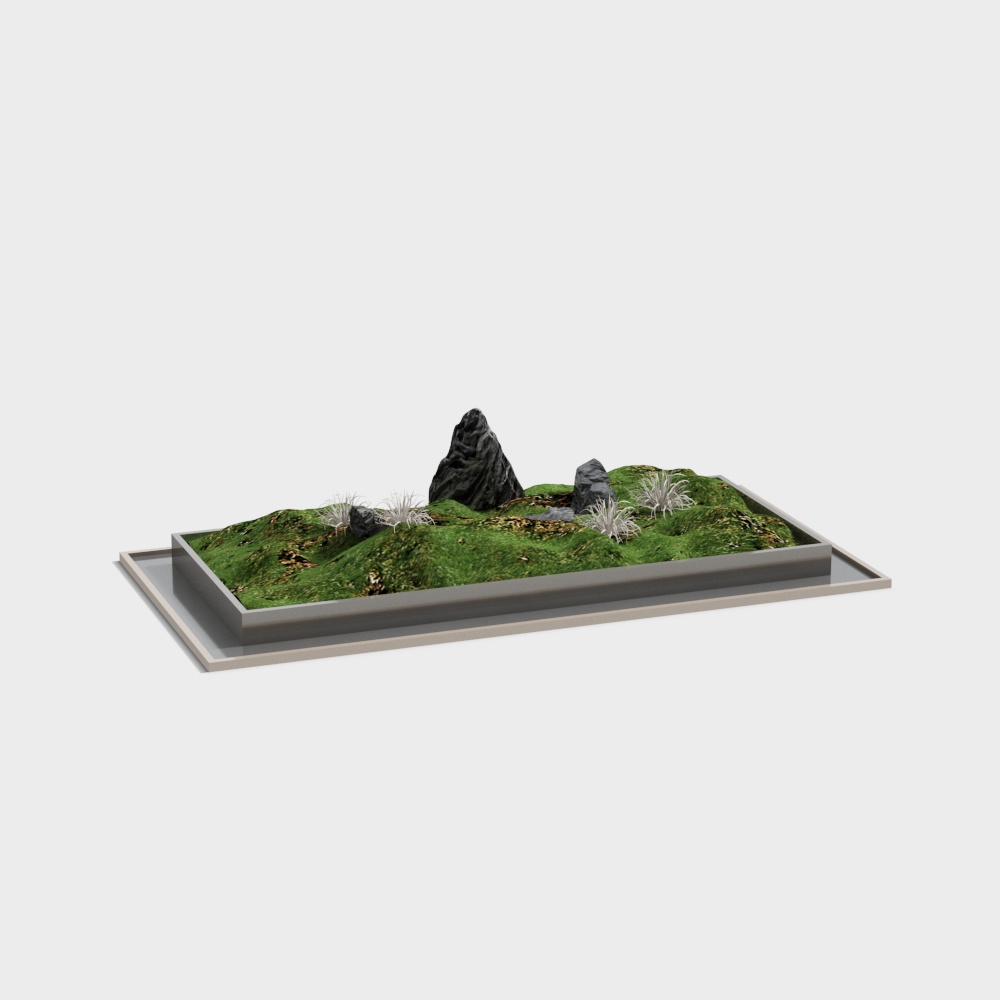 모던 다실 책상 풍경 장식