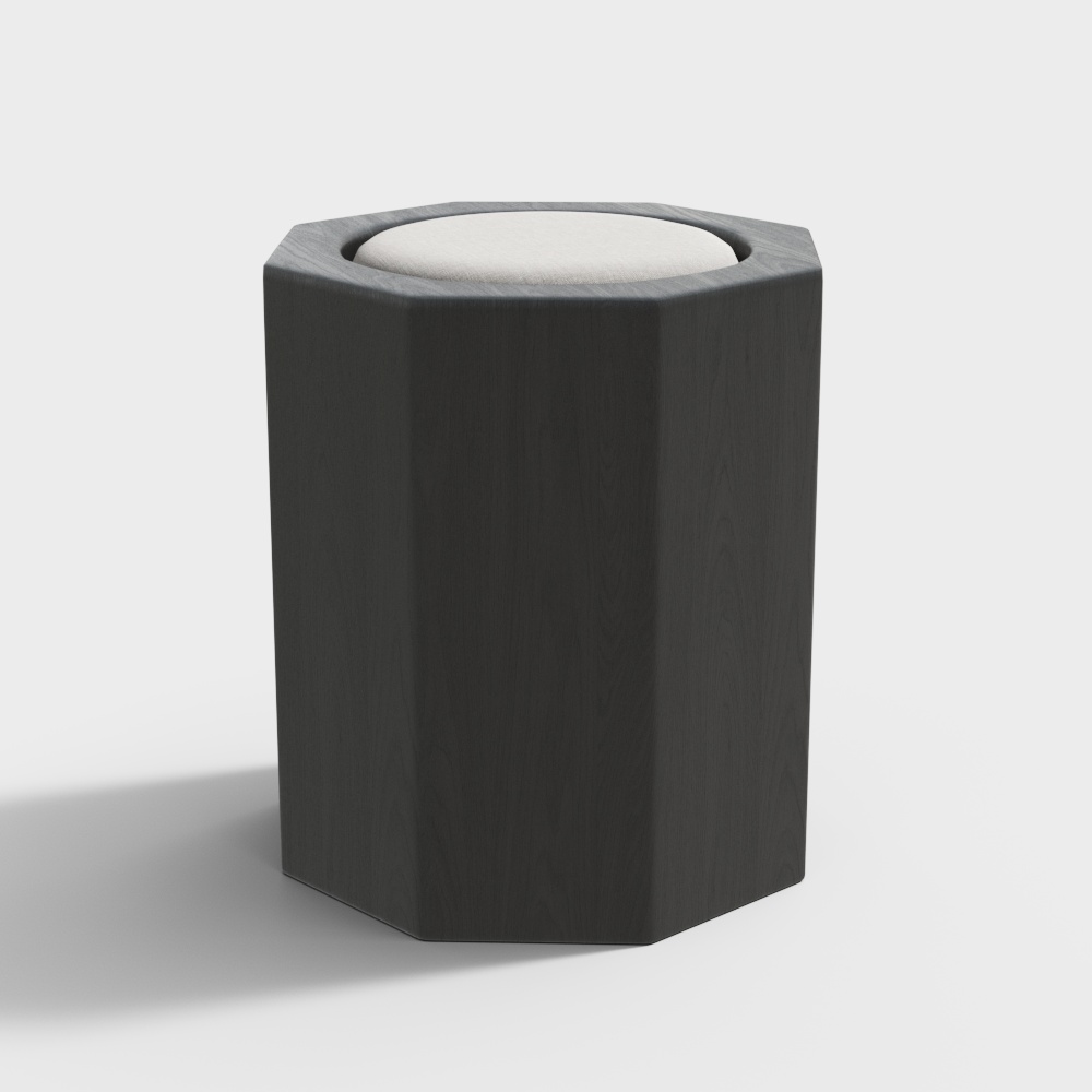 Modern Tea Room Hexagonal Tea Stool