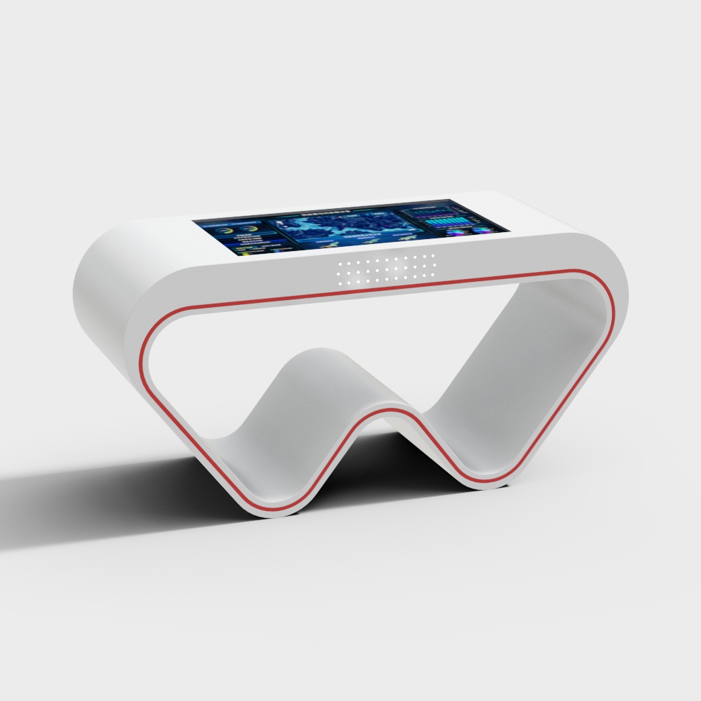 Smart Touch Coffee Table 3D model for Futuristic Living Room