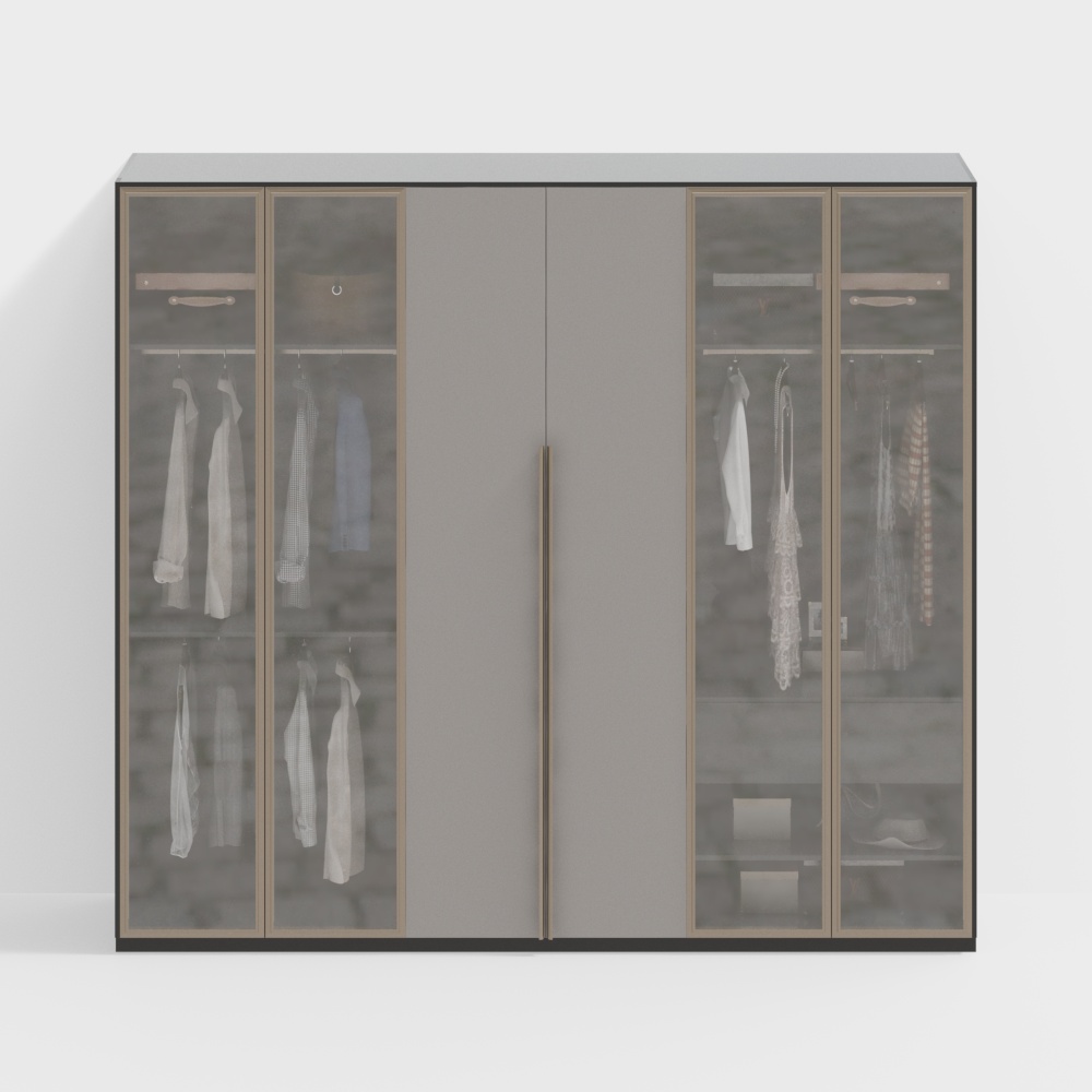 Modern bedroom light luxury wardrobe