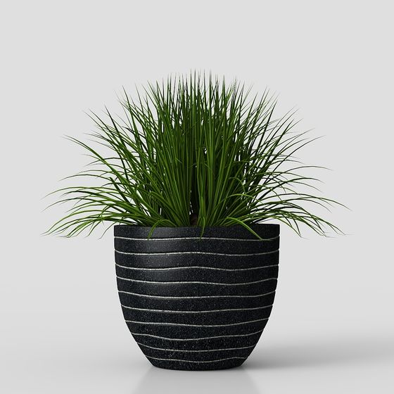 Urban Green Plant Pot 3D model
