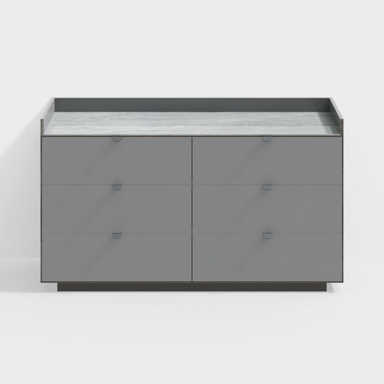 Sleek Urban Storage Cabinet 3D model