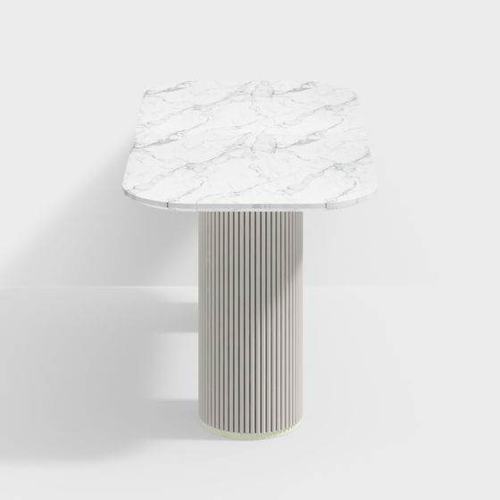 Minimalist Marble Side Table 3D model