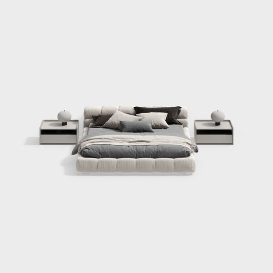 現代雙人床臥室