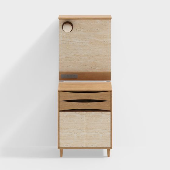 Urban Corner Storage Cabinet 3D model