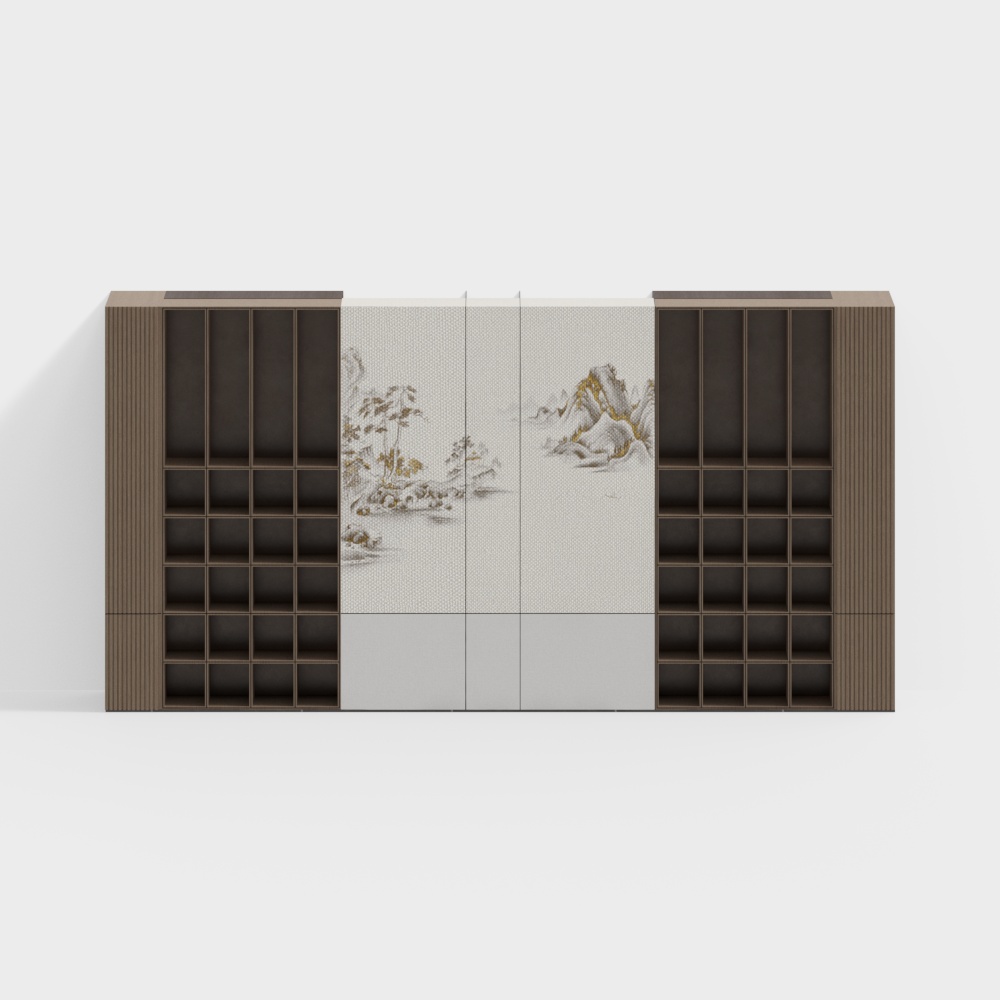 Parete di Sfondo per Mobile da Tè in Nuovo Stile Cinese