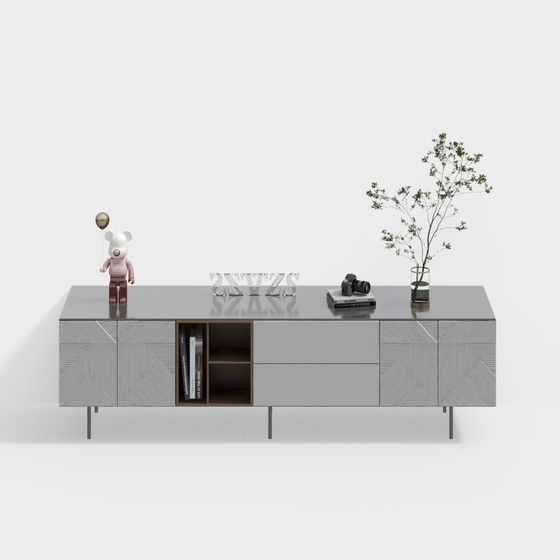Urban Living Room TV Cabinet 3D model