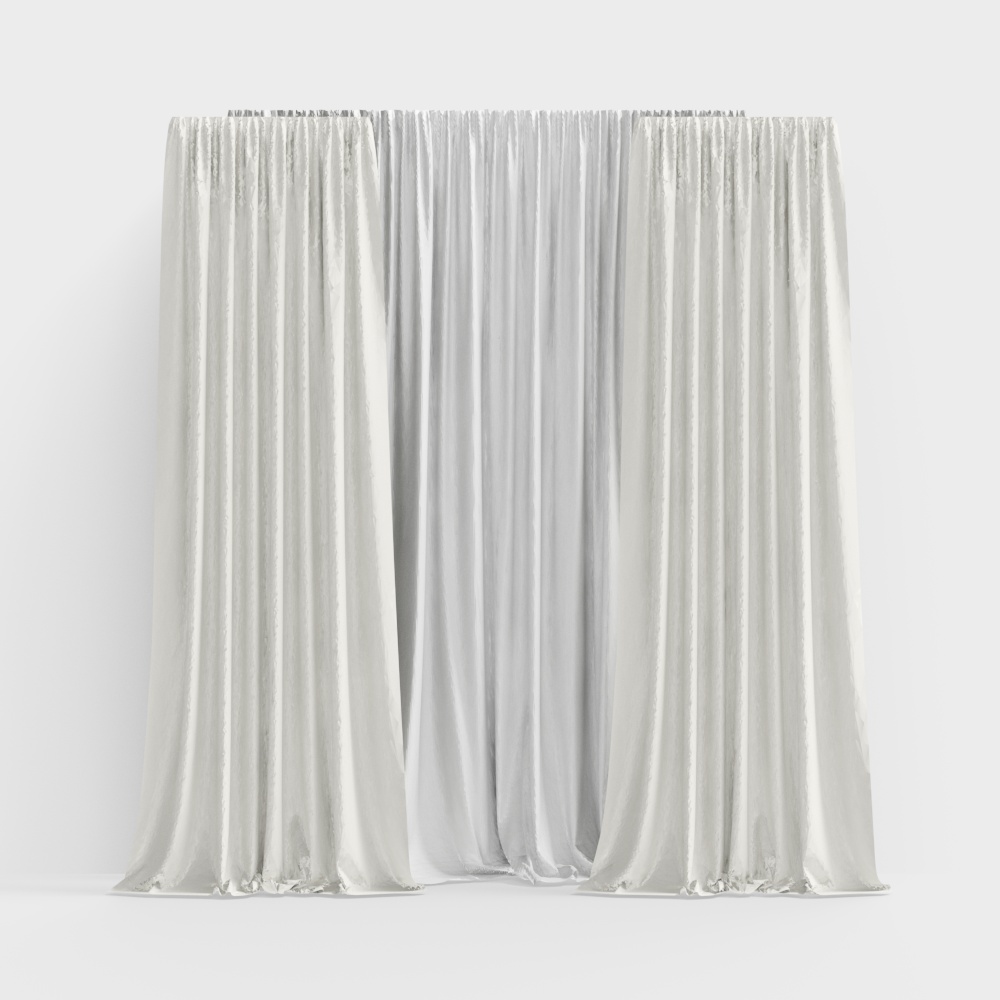 아코지 크림 커튼