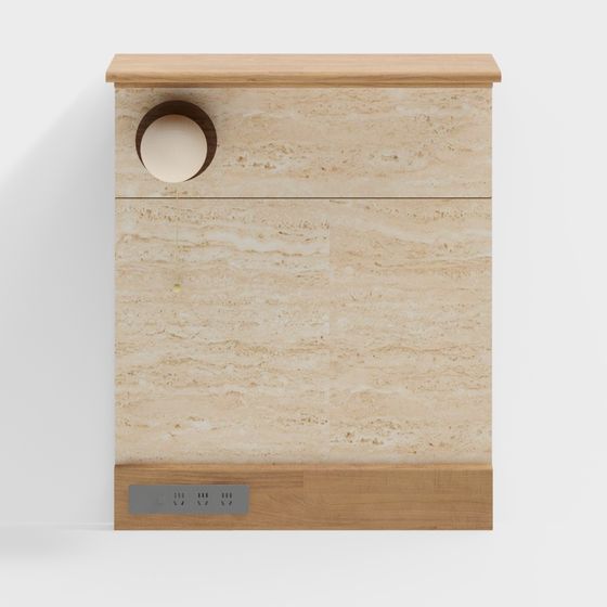Urban Minimalist Storage Cabinet 3D model