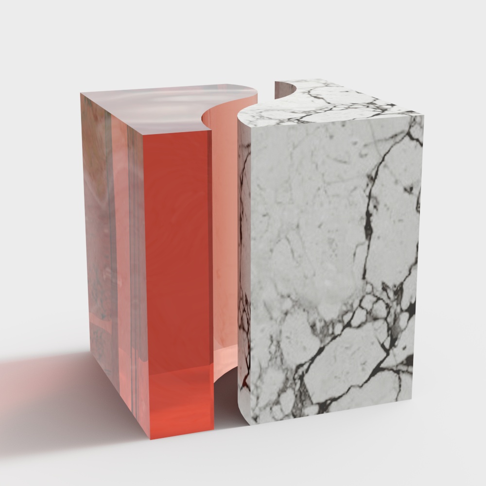 Modern Medieval Style Square Tea Stool for Tea Room