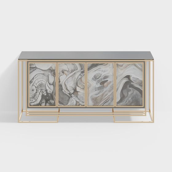 Armoire de hall d'étude de villa de nouveau style chinois