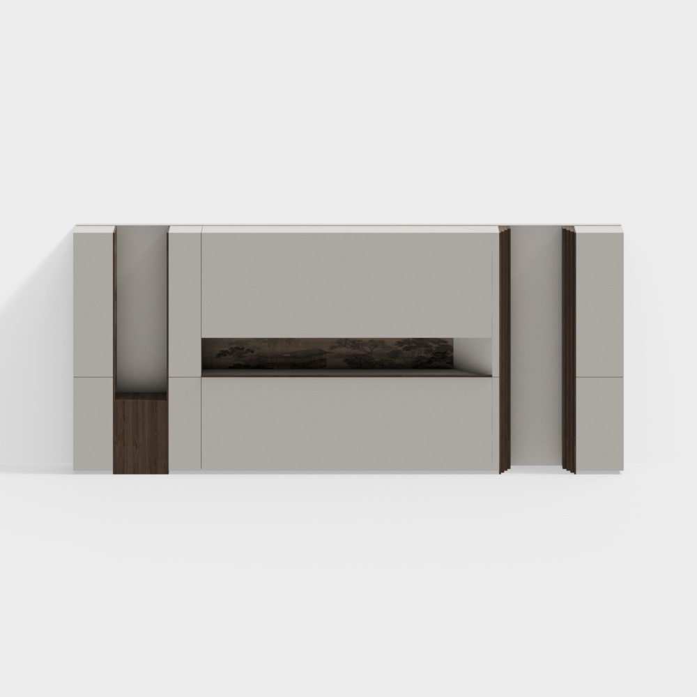 Parete di fondo per sala da tè in stile cinese moderno