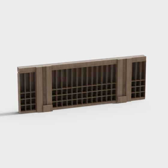 Urban Bookshelf 3D model for Creative Spaces