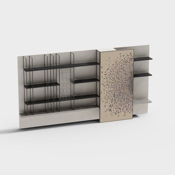 City Memories 3D Model Bookshelf for Creative Spaces