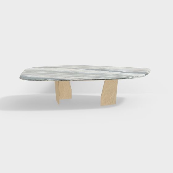 Flowing Marble Coffee Table 3D model