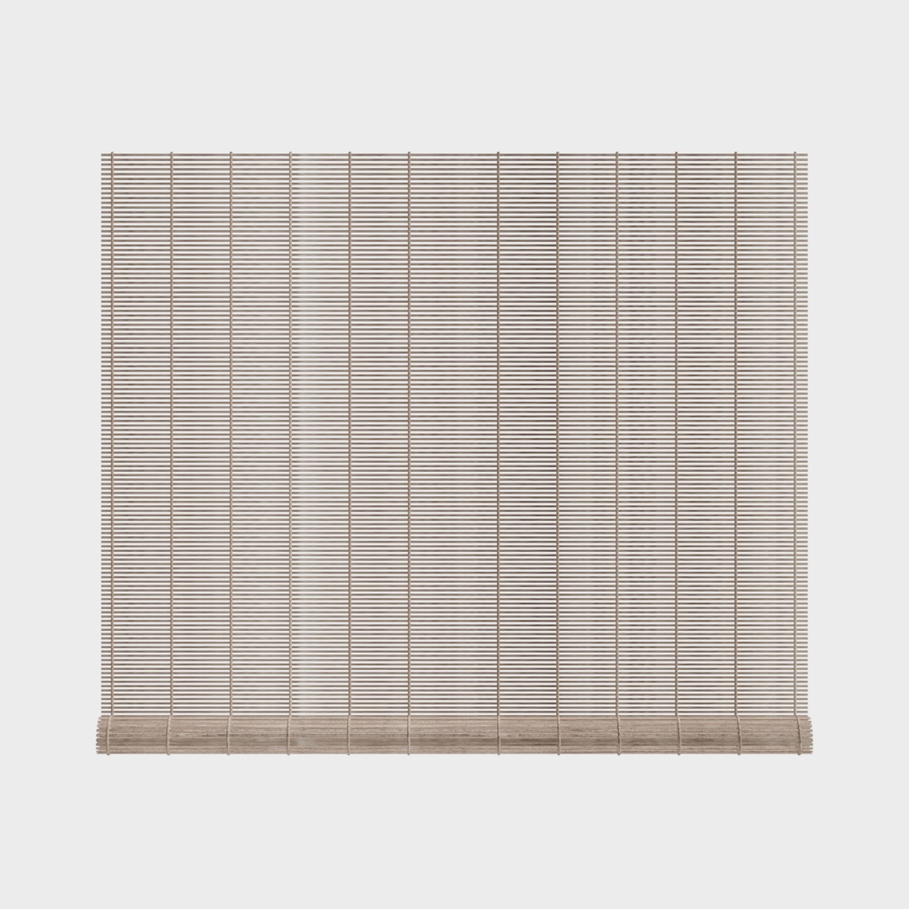 New Chinese-Style Tea Room Bamboo Roller Blind