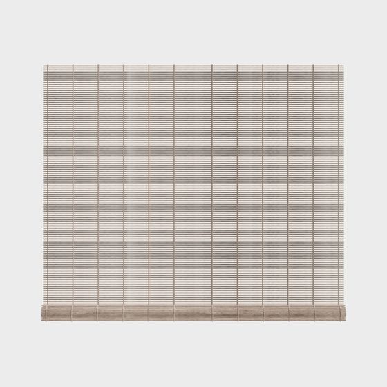 Stylish Bamboo Curtain 3D model for Creative Projects