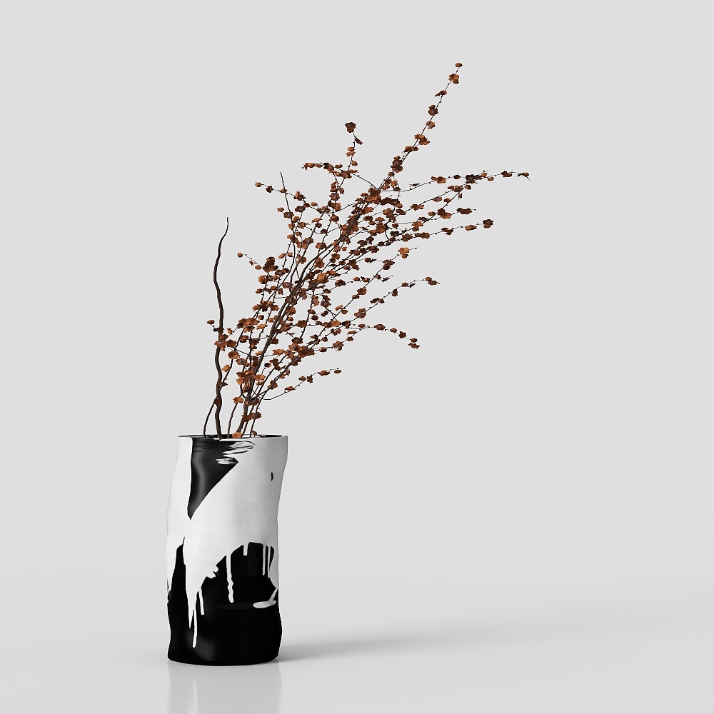 New Chinese-Style Tea Room Vase Flowers