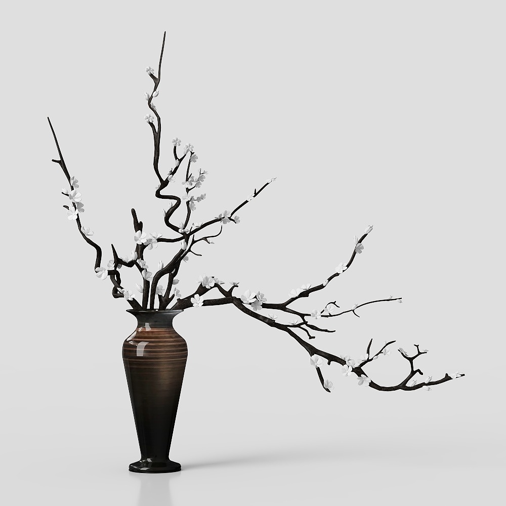 Fiori in vaso per sala da tè in stile cinese moderno