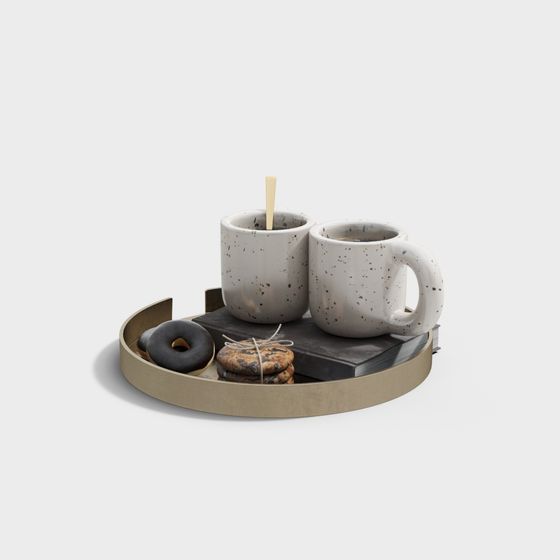 Black Coffee Cake Set for Casual Dining
