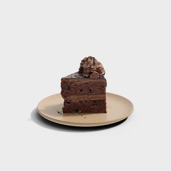 Delicious Chocolate Cake 3D model