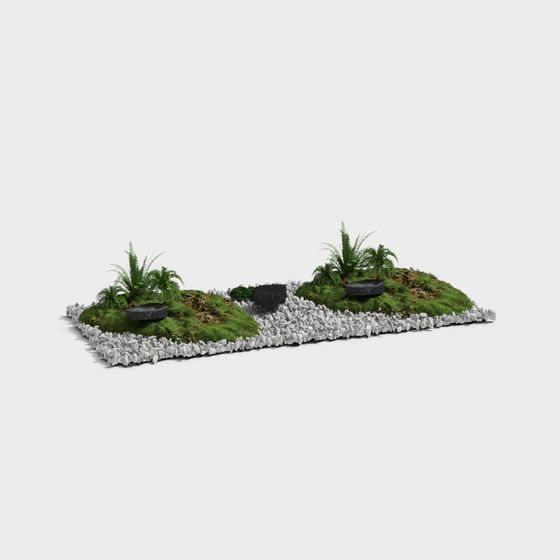 Rock Garden 3D model for Nature-Inspired Designs