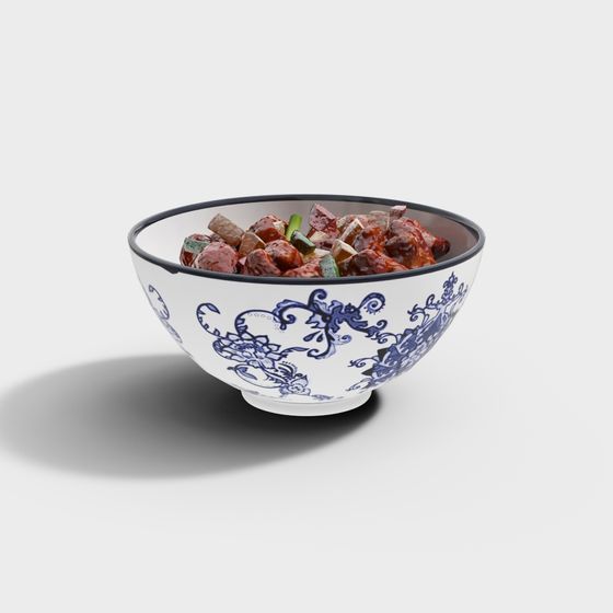 Delicious Kung Pao Chicken 3D Model