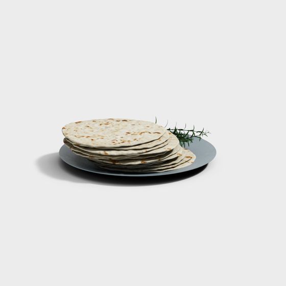 Tortilla Stack 3D model