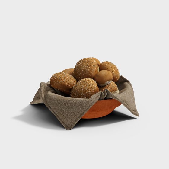 Delicious Bakery Bread 3D model