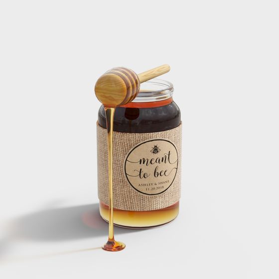 Charming Honey Jar 3D Model