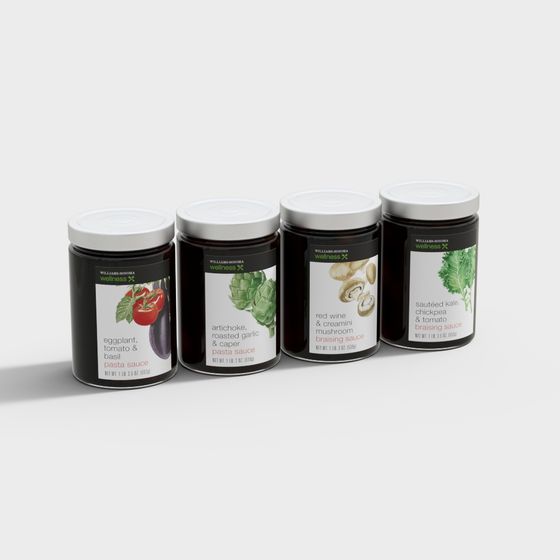 Elegant Spice Jar 3D Model in Brown