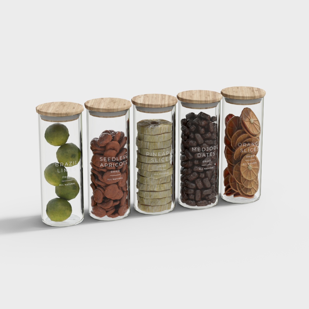 Dried Goods Soaked in Water, Bottled in Glass Jars