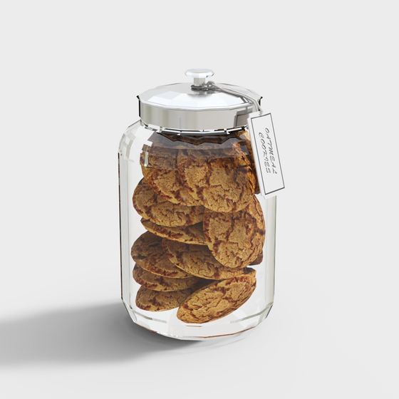 Đồ ăn nhẹ khô trong chai kính