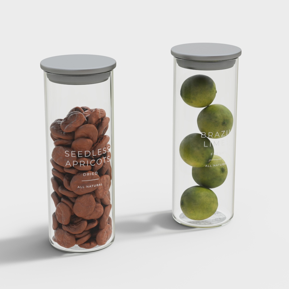 玻璃瓶裝乾點心