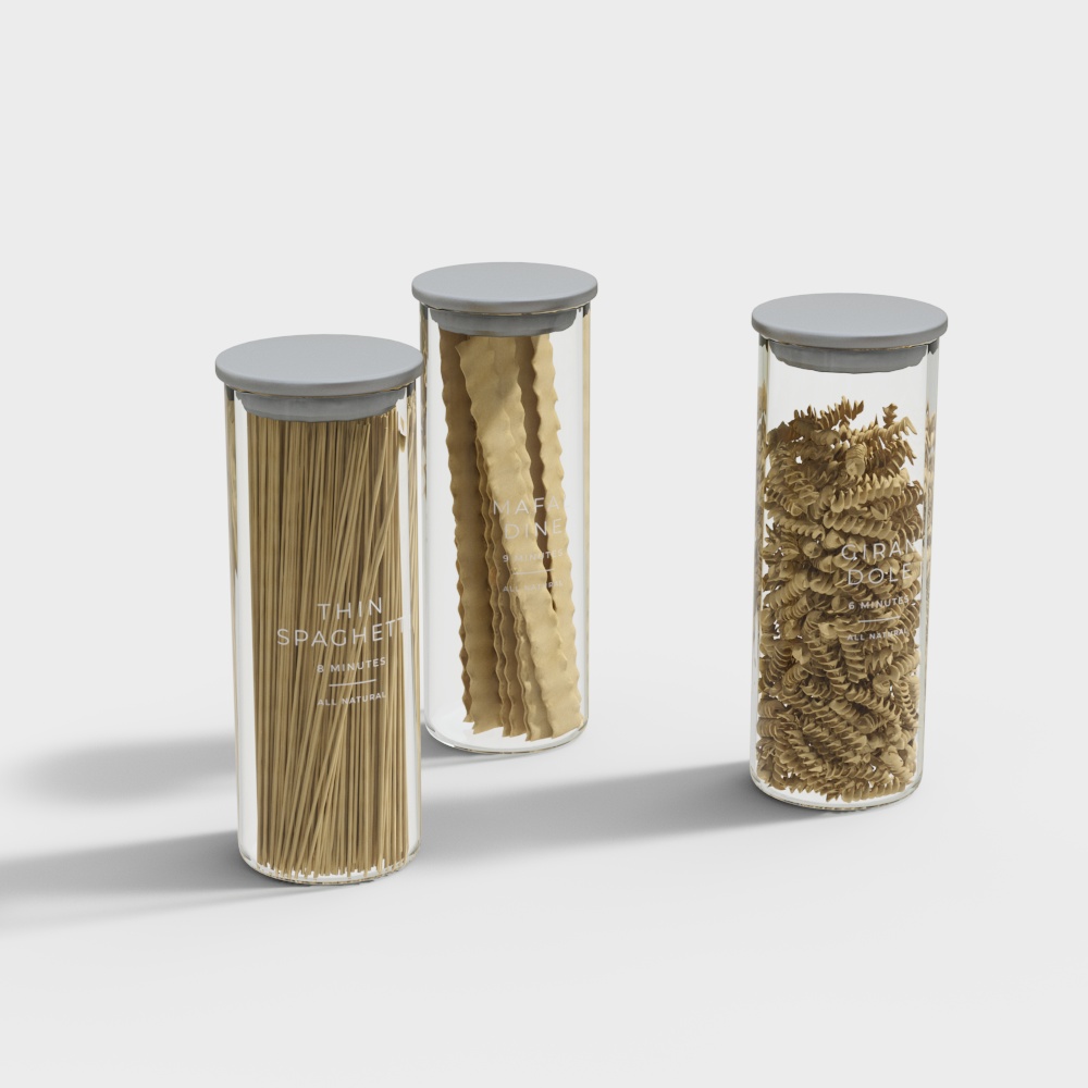 Dry Goods Snacks in Glass Bottles