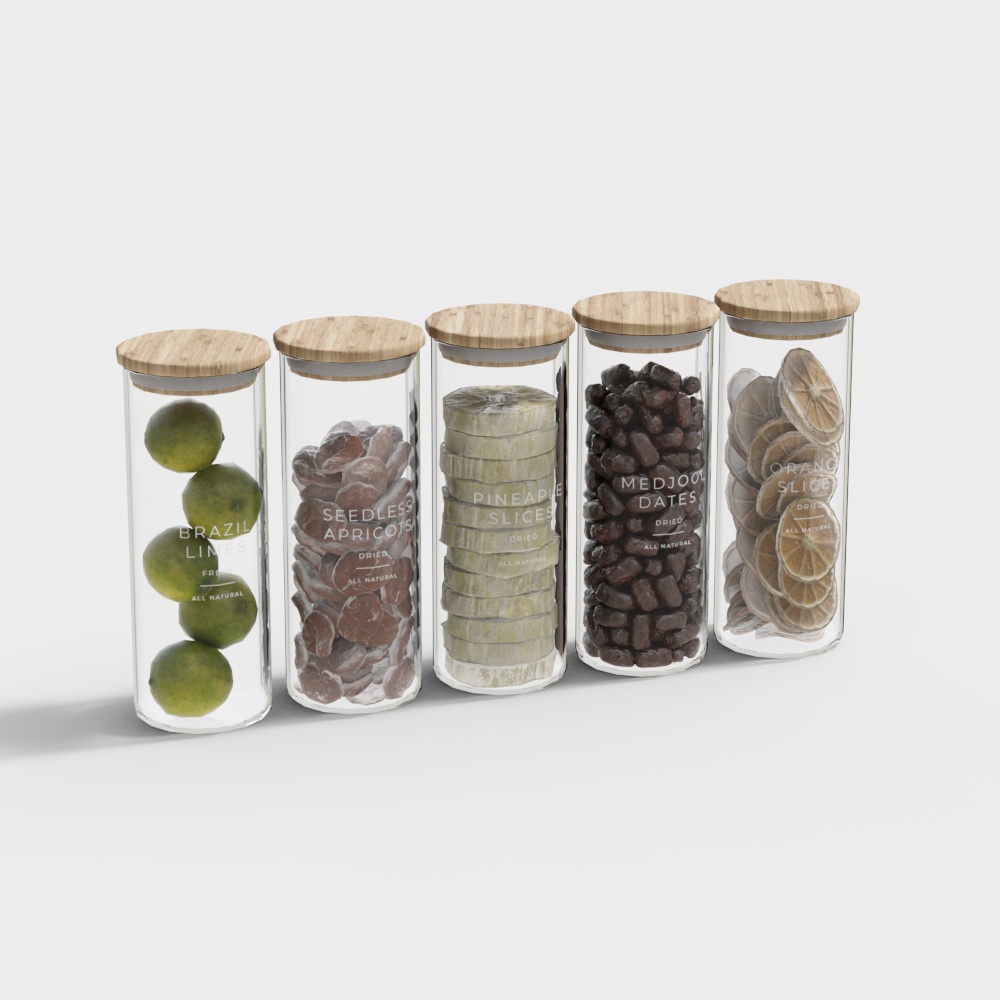 玻璃瓶裝乾點心