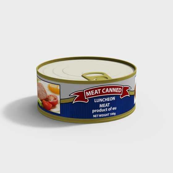 Vintage Canned Meat 3D model for Creative Projects