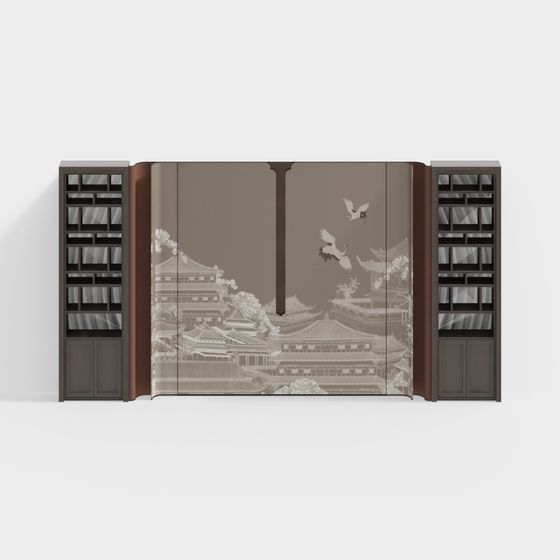 Eastern Elegance Screen 3D model