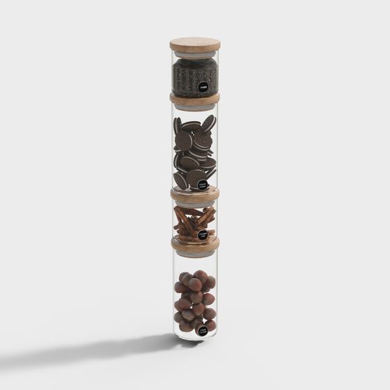 Snacks secs dans un bocal en verre