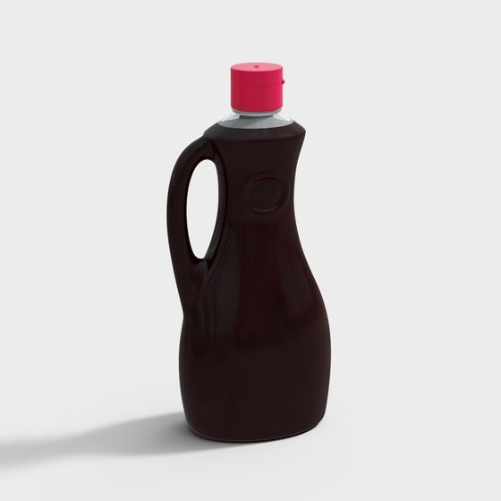 Stylish Low-Poly Kitchen Cleaner Bottle 3D model