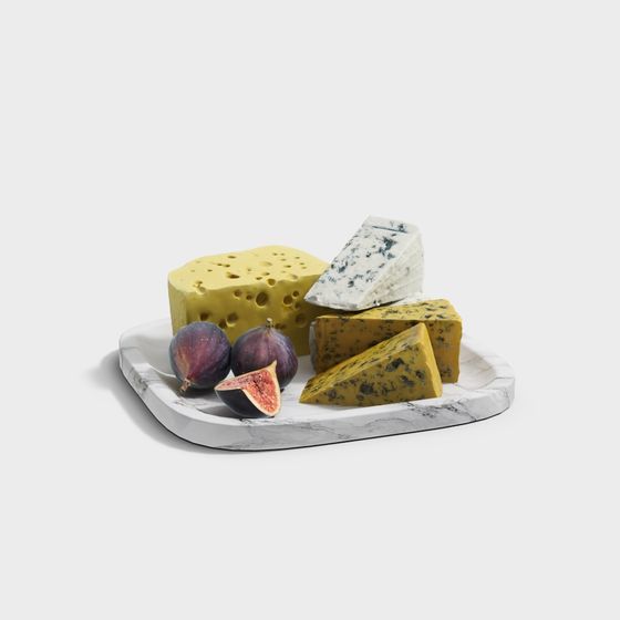 Cheese Platter 3D model for Creative Projects