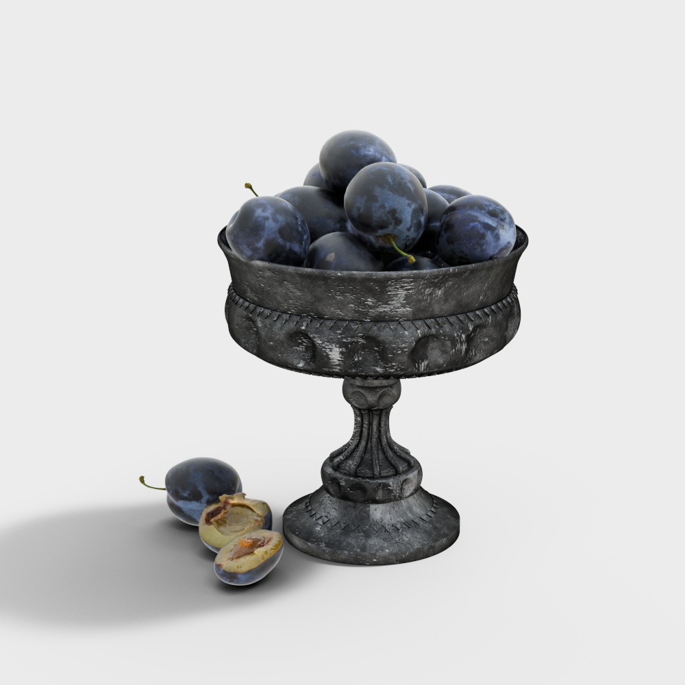 Cedar Plum Plate Ornament