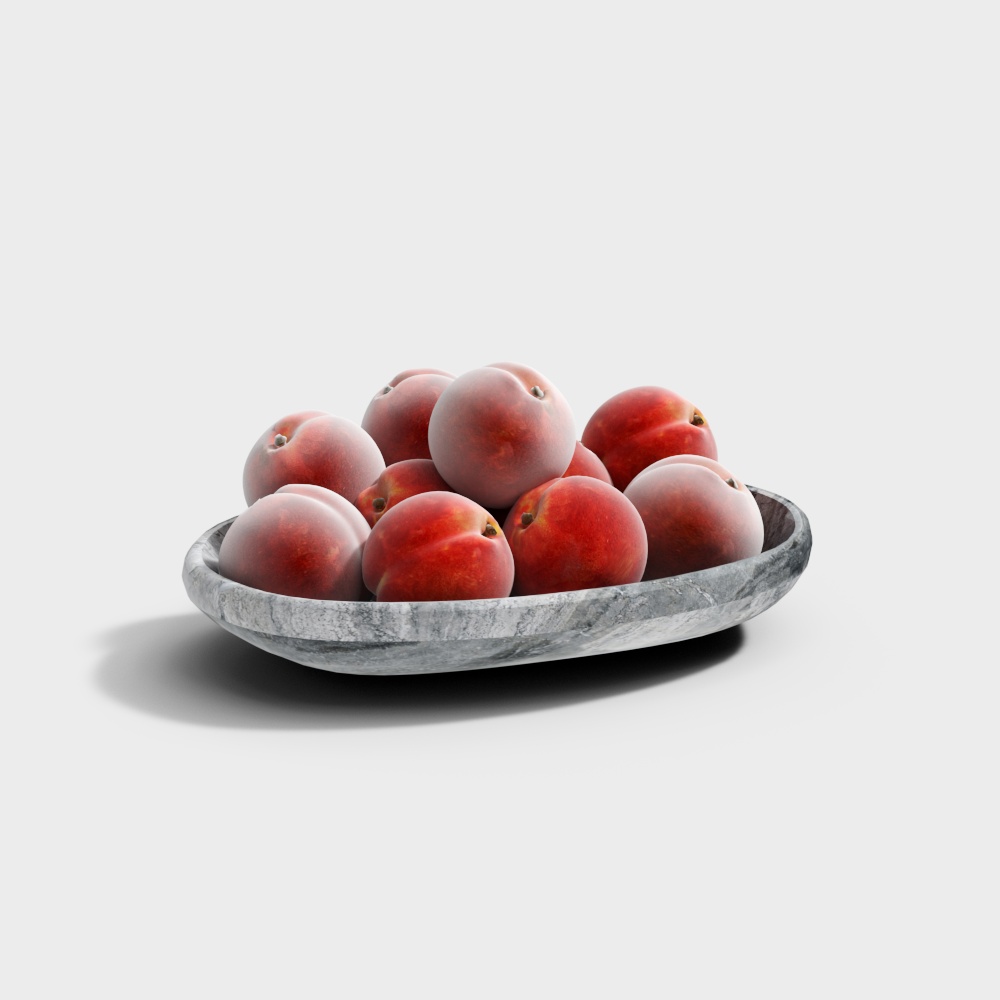 Peach Fruit Plate Ornament