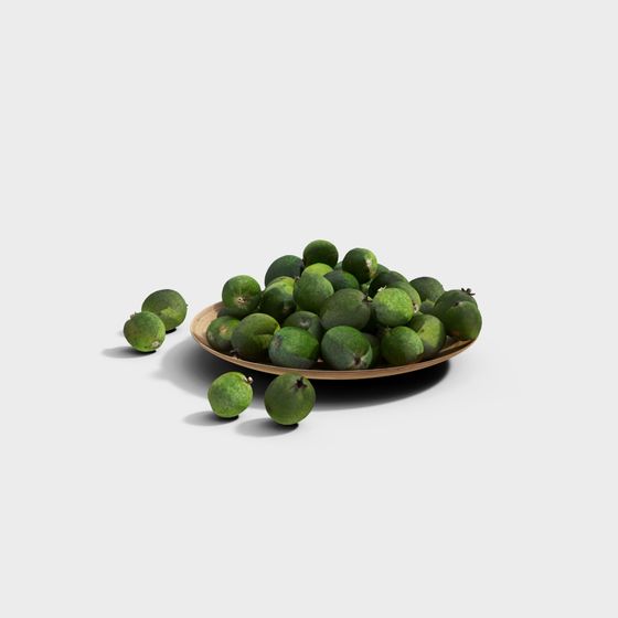 Green Orange Fruit Plate Ornament