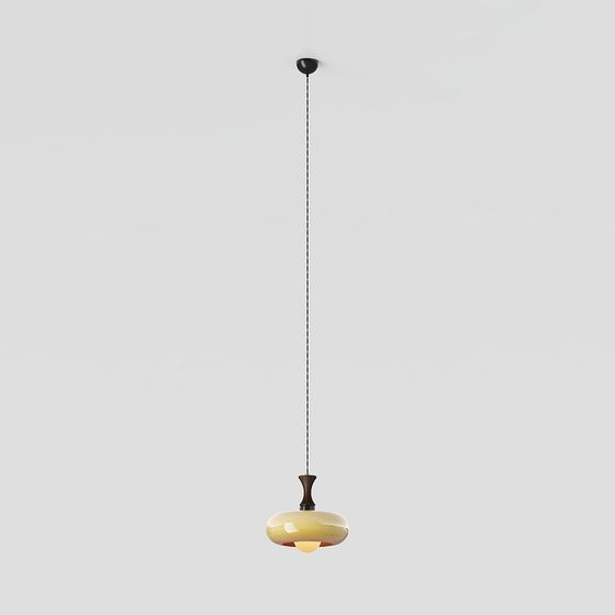 Elegant Minimalist Pendant Light 3D model