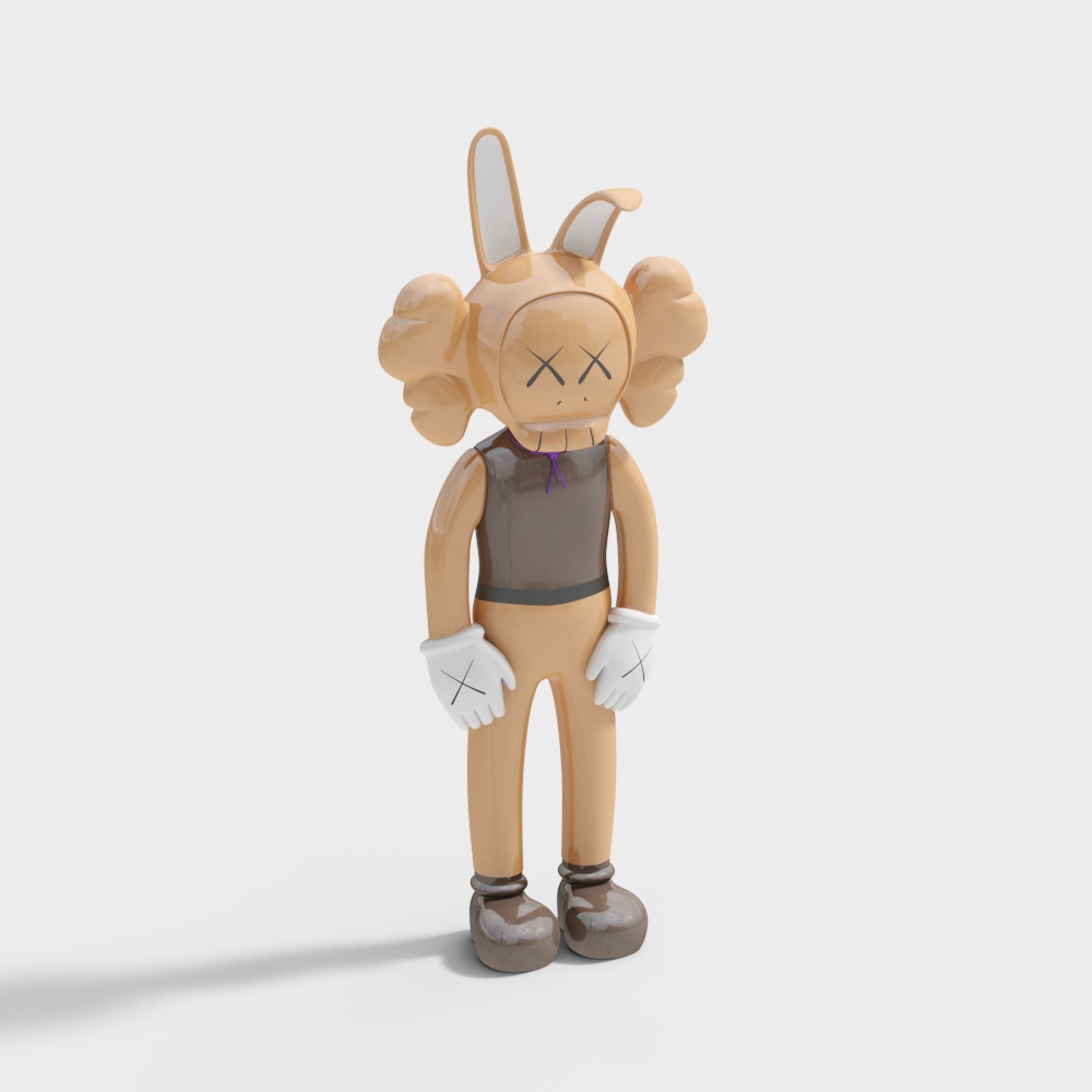 Mr. Rabbit Low-Poly 3D Model for Creative Projects