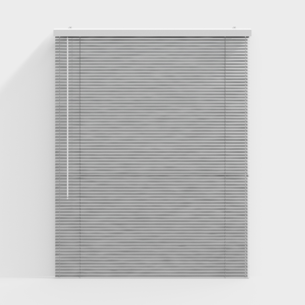 Minimalist Gray Shutter Blinds 3D model