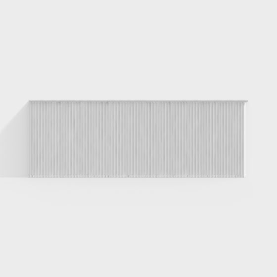 Sleek Metal Louvre Window 3D model for Creative Projects