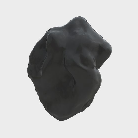 Dark Ore Low-Polygon 3D Model