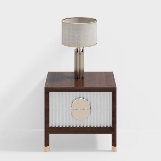 Art Deco Side Table 3D model